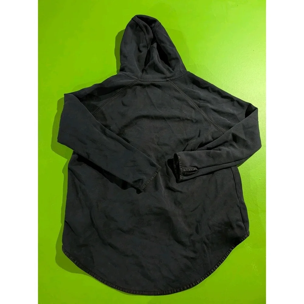 Nike Womens Black Tech Fleece‎ Cape 669613-010 Full Zip Hooded Jacket Size Large